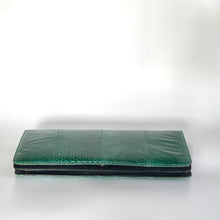 Load image into Gallery viewer, Vintage 70s Emerald Green Snakeskin Clutch Bag w/Shoulder Strap-Vintage Handbag, Exotic Skins-Brand Spanking Vintage
