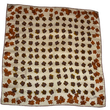 Load image into Gallery viewer, Vintage Collectable Silk Scarf By Richard Allan In Rust/ Burnt Orange/Tobacco Brown-Scarves-Brand Spanking Vintage
