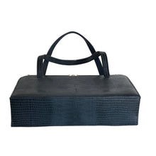 Load image into Gallery viewer, Vintage 70s Ackery Of London Large Lizard Classic Handbag Unused and Mint Condition-Vintage Handbag, Exotic Skins-Brand Spanking Vintage
