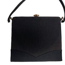 Load image into Gallery viewer, Vintage 60s/70s Black Fabric Evening/Occasion Bag w/Fuchsia Pink Silk Lining/Coin Purse by Waldybag-Vintage Handbag, Evening Bag-Brand Spanking Vintage
