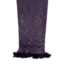 Load image into Gallery viewer, Vintage 70s Gentleman&#39;s Silky Dress Scarf In Lavender/Purple With Black Fringe-Accessories, For Him-Brand Spanking Vintage
