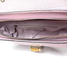 Load image into Gallery viewer, Vintage 80s Pink Leather Top Handle Bag with Bamboo Handle &amp; Shoulder Strap Made in Italy-Vintage Handbag, Top Handle Bag-Brand Spanking Vintage
