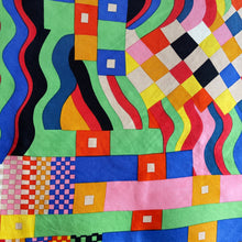 Load image into Gallery viewer, Vintage Liberty of London 60s/70s Large Silk Scarf Collier Campbell Bauhaus, Vibrant Colours, Rare Collectable
