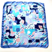 Load image into Gallery viewer, Vintage Liberty of London Large Silk Scarf in China Blue/Pink/Turquoise/White
