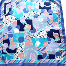 Load image into Gallery viewer, Vintage Liberty of London Large Silk Scarf in China Blue/Pink/Turquoise/White
