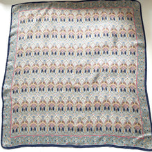 Load image into Gallery viewer, Large Liberty Of London Silk Scarf In Iconic Collectable 'Ianthe' Design In Gold/Red/Blue
