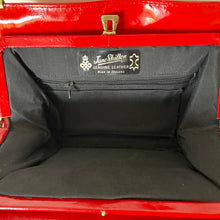 Load image into Gallery viewer, Vintage 70s Lipstick Red Patent Leather Top Handle Bag By Jane Shilton
