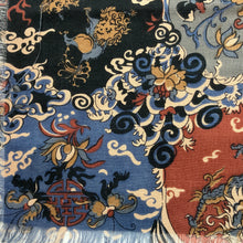 Load image into Gallery viewer, Vintage 80s Large Liberty Varuna Wool Scarf, Shawl, Wrap in Rare Oriental Design-Scarves-Brand Spanking Vintage
