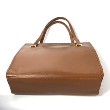 Load image into Gallery viewer, Vintage Caramel Brown Leather Small Classic Ladylike Bag by Waldybag-Vintage Handbag, Kelly Bag-Brand Spanking Vintage
