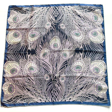 Load image into Gallery viewer, Liberty Of London Silk Scarf In Updated &#39;Hera&#39; Design In Vibrant Blues, Ivory, Grey and And Lilac-Scarves-Brand Spanking Vintage
