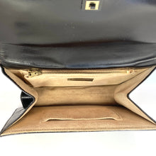 Load image into Gallery viewer, Vintage 60s Black Patent Leather Jackie O Style Top Handle Bag for Preston Made in UK-Vintage Handbag, Top Handle Bag-Brand Spanking Vintage
