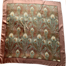 Load image into Gallery viewer, Vintage Liberty Of London Large Silk Scarf In &#39;Hera&#39; Design In Taupe/Teal-Scarves-Brand Spanking Vintage
