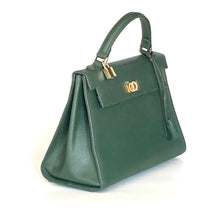 Load image into Gallery viewer, Vintage Large Hand Made Green Leather Handbag/Work/Overnight Tote Bag &#39;Beatrice&#39; w/Shoulder Strap by Pelletteria Artigiana Made in Italy-Vintage Handbag, Large Handbag-Brand Spanking Vintage
