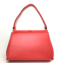 Load image into Gallery viewer, Vintage 60s Lipstick Red Classic Ladylike Bag in Faux Leather-Vintage Handbag, Kelly Bag-Brand Spanking Vintage
