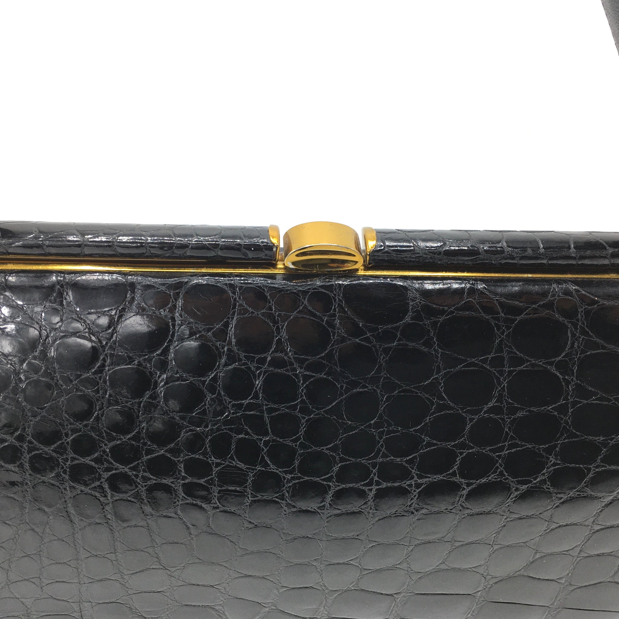 MAGDA butterscotch-color crocodile skin handbag – Vintage Carwen