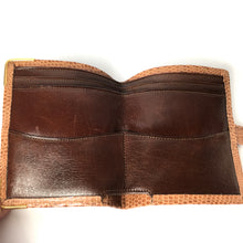 Load image into Gallery viewer, Vintage 50s Unused Caramel Tan Genuine Lizard Skin and Calf Leather Wallet-Accessories, For Her-Brand Spanking Vintage
