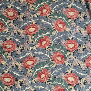 Vintage Liberty of London Silk Scarf in Grey/Blue/Green/Red/Taupe William Morris Art Nouveau-Scarves-Brand Spanking Vintage