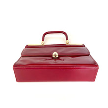 Load image into Gallery viewer, Vintage 60s/70s Lipstick Red Patent Leather Handbag By Holmes Of Norwich-Vintage Handbag, Kelly Bag-Brand Spanking Vintage
