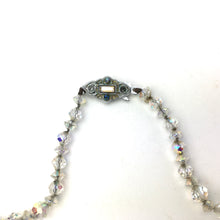 Load image into Gallery viewer, Vintage 50s Aurora Borealis Graduated Crystal Glass Bead Necklace with Crystal and Silvertone Clasp-Accessories, For Her-Brand Spanking Vintage
