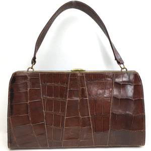 Bought in Germany, Bags, Super Gorgeous Vintage Genuine Crocodile Skin Bag