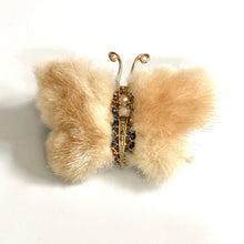 Load image into Gallery viewer, Vintage 50s Blond Mink Butterfly Brooch-Accessories, For Her-Brand Spanking Vintage
