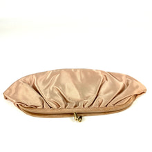 Load image into Gallery viewer, Vintage 60s70s Exquisite Silk Evening/Occasion Clutch Bag In Rare Peach Silk w/ Gilt &#39;Clasp By Waldybag-Vintage Handbag, Evening Bag-Brand Spanking Vintage
