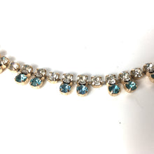 Load image into Gallery viewer, Vintage 50s/60s Diamante and Turquoise Crystal Necklace-Accessories, For Her-Brand Spanking Vintage
