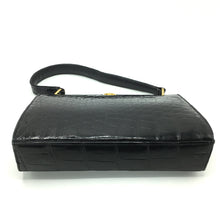 Load image into Gallery viewer, Gorgeous Vintage 50s/60s Black Crocodile Skin Classic Ladylike Bag By Mappin and Webb-Vintage Handbag, Exotic Skins-Brand Spanking Vintage
