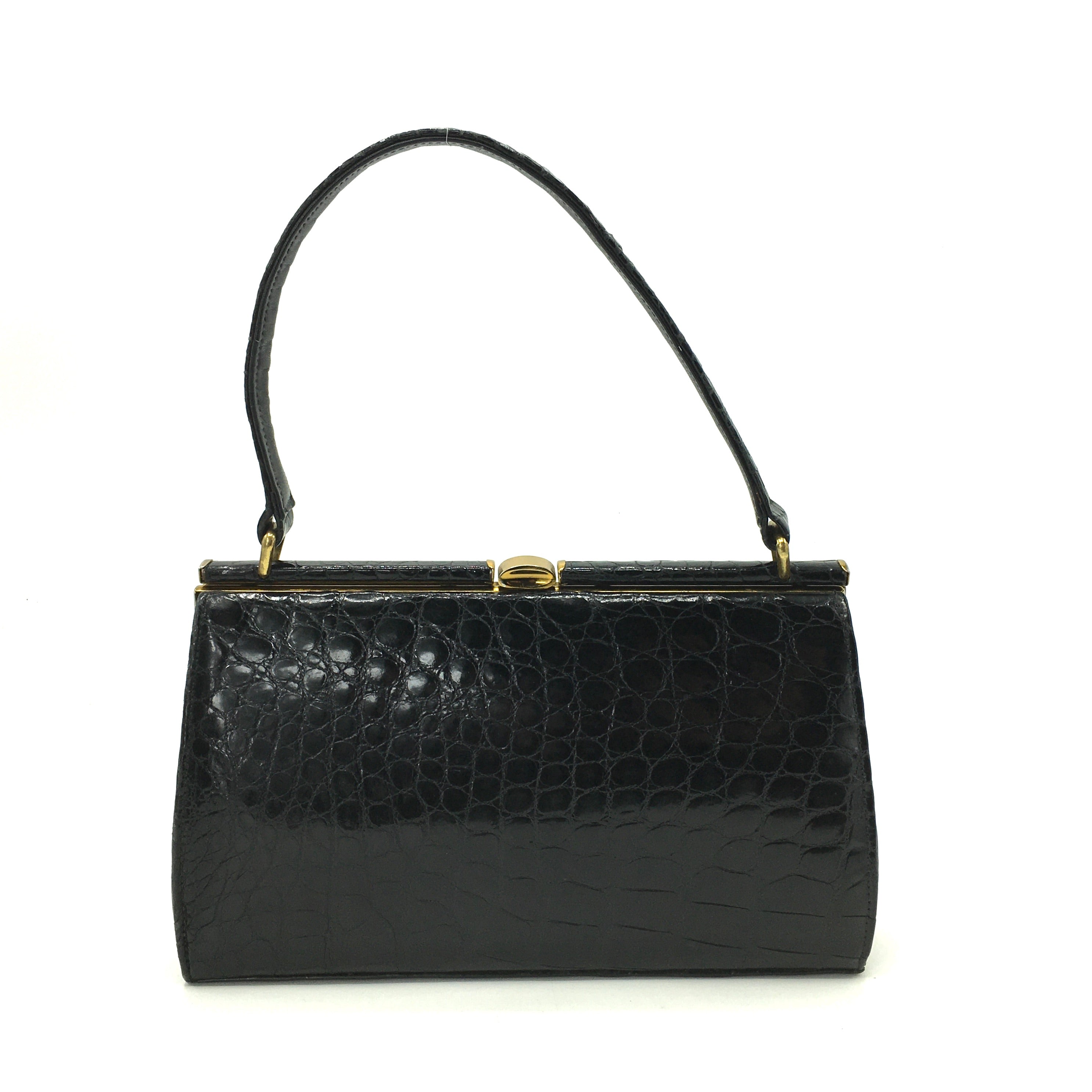 Moreware Vintage Crocodile Skin Handbag
