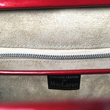 Load image into Gallery viewer, Vintage 50s/60s Cherry Red Patent Leather Classic Ladylike Bag w/ Silver Tone Clasp by MacLaren Made in England-Vintage Handbag, Kelly Bag-Brand Spanking Vintage
