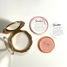 Load image into Gallery viewer, Exquisite Vintage Unused Powder Compact By Stratton in Rare Pink/Red Rosebud Design-Accessories, For Her-Brand Spanking Vintage
