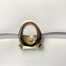 Load image into Gallery viewer, Vintage 60s/70s Jackie O Style Waldybag Top Handle Bag, in Buttermilk/Cream/Beige Leather/Patent Leather-Vintage Handbag, Kelly Bag-Brand Spanking Vintage
