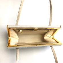 Load image into Gallery viewer, Vintage 50s 60s Pearlescent Ivory/Grey/Beige Classic Ladylike Bag By Holmes Norwich Made In England-Vintage Handbag, Kelly Bag-Brand Spanking Vintage
