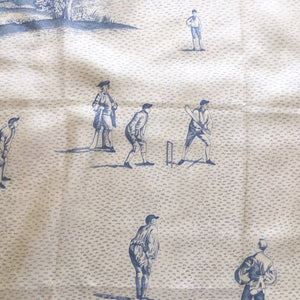 Vintage Rare Collectable 60s Liberty Of London 'Laws Of The Game Of Cricket' Large Silk Scarf Very Collectable-Scarves-Brand Spanking Vintage