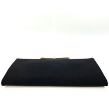 Load image into Gallery viewer, SOLD Vintage Elegant 40s/50s Black Grosgrain/Silk Clutch Waldybag Occasion/Evening Bag With Bow Clasp and Silk Purse-Vintage Handbag, Clutch Bag-Brand Spanking Vintage
