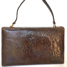Load image into Gallery viewer, Vintage 50s/60s Leather Lined Satchel Style Turtle Skin Handbag In Excellent Condition-Vintage Handbag, Exotic Skins-Brand Spanking Vintage

