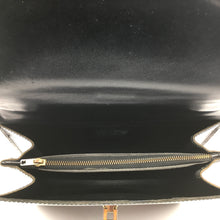 Load image into Gallery viewer, Vintage 60s/70s Navy Leather Jackie O Style Top Handle Bag with Gilt Clasp-Vintage Handbag, Kelly Bag-Brand Spanking Vintage
