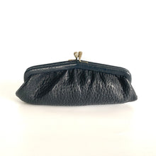 Load image into Gallery viewer, Vintage Small Dark Navy Dainty Leather Clutch Bag by Freedex for Boots-Vintage Handbag, Clutch Bag-Brand Spanking Vintage
