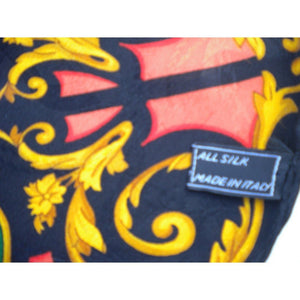 Fabulous Vintage 80s Celine Jacquard Silk Scarf Made In Italy-Scarves-Brand Spanking Vintage