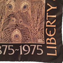 Load image into Gallery viewer, Fabulous Vintage Large Liberty Silk Scarf In Iconic &#39;Hera&#39; Design In Rich Browns And Taupe Commemorating 100th Anniversary Of Liberty-Scarves-Brand Spanking Vintage
