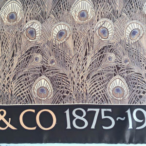 Fabulous Vintage Large Liberty Silk Scarf In Iconic 'Hera' Design In Rich Browns And Taupe Commemorating 100th Anniversary Of Liberty-Scarves-Brand Spanking Vintage