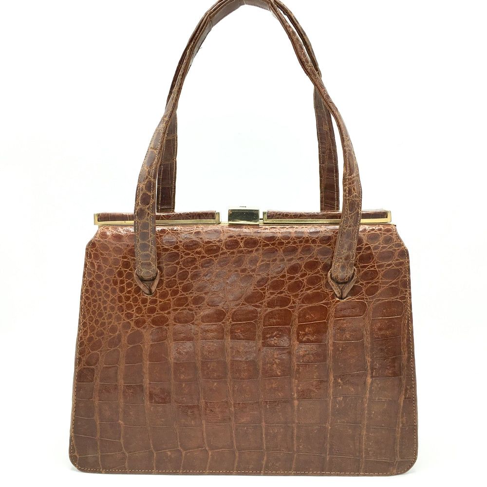 Hermès Vintage Caiman Crocodile Sologne 23 - Shoulder Bags, Handbags