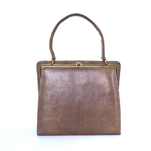 Load image into Gallery viewer, Fabulous Vintage 50s Small And Dainty Lizard Skin In Taupe By Fassbender-Vintage Handbag, Exotic Skins-Brand Spanking Vintage
