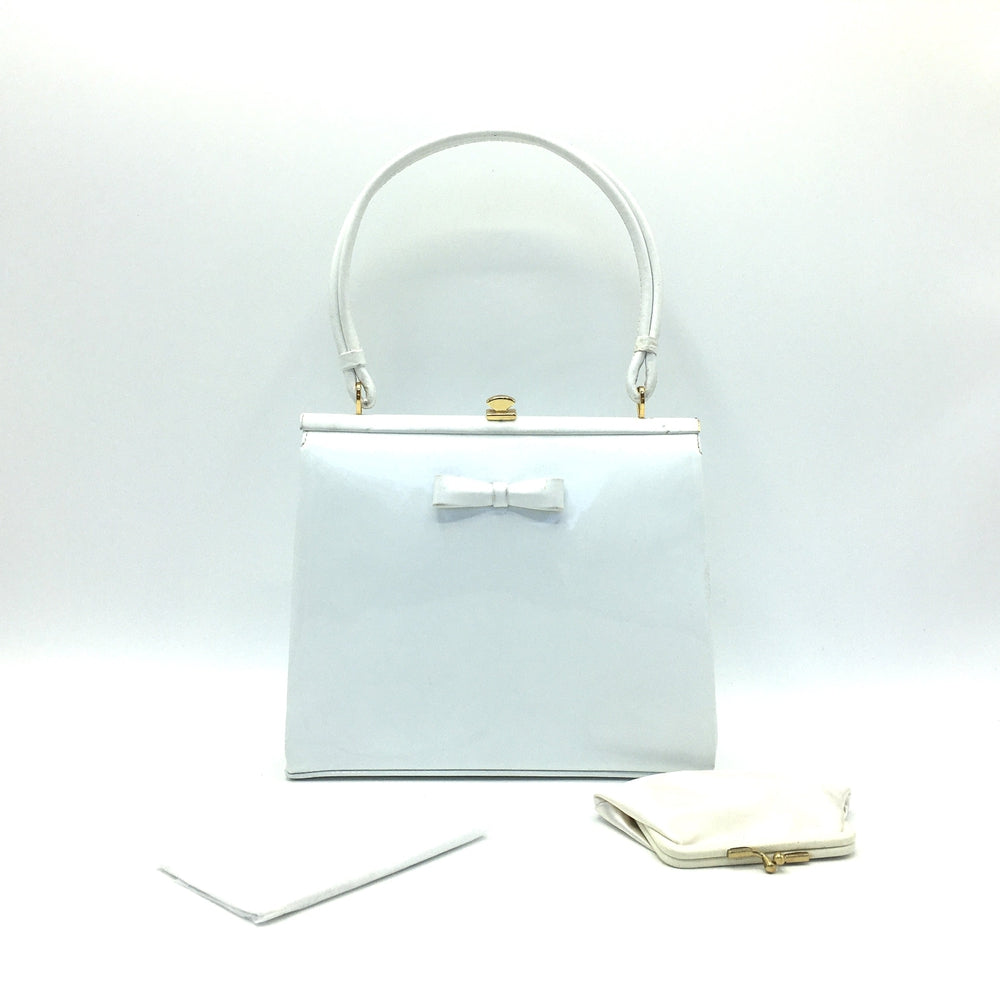 COACH Flight Arctic White Patent Etched Leather Crossbody Bag #25075 | eBay