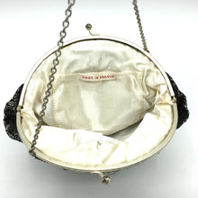 Load image into Gallery viewer, Vintage 40s/50s Dainty &#39;Dolly Bag&#39; Style Evening Bag Silk Lined w/ Matching Mirror Made In France-Vintage Handbag, Evening Bag-Brand Spanking Vintage
