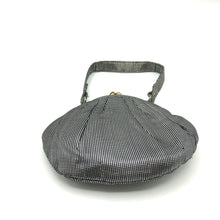 Load image into Gallery viewer, Gorgeous Little Vintage 50s Black And Silver Fabric &#39;Dolly Bag&#39; Style Evening Bag w/ Original Mirror-Vintage Handbag, Evening Bag-Brand Spanking Vintage
