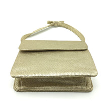 Load image into Gallery viewer, Vintage 60s Dainty Gold Lamé Handbag w/ Bow Detail To Handle-Vintage Handbag, Evening Bag-Brand Spanking Vintage
