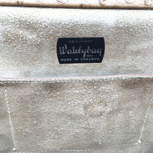 Load image into Gallery viewer, Vintage 50s Ostrich Design Leather Handbag By Waldybag-Vintage Handbag, Exotic Skins-Brand Spanking Vintage
