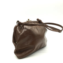 Load image into Gallery viewer, Vintage 50s Rust Leather Dolly Bag By Freedex w/ Original Mirror In Paper Sleeve-Vintage Handbag, Dolly Bag-Brand Spanking Vintage
