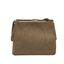 Load image into Gallery viewer, Vintage 40s/50s Milk Chocolate Silk Lined Corde Handbag By Cordé-Vintage Handbag, Kelly Bag-Brand Spanking Vintage
